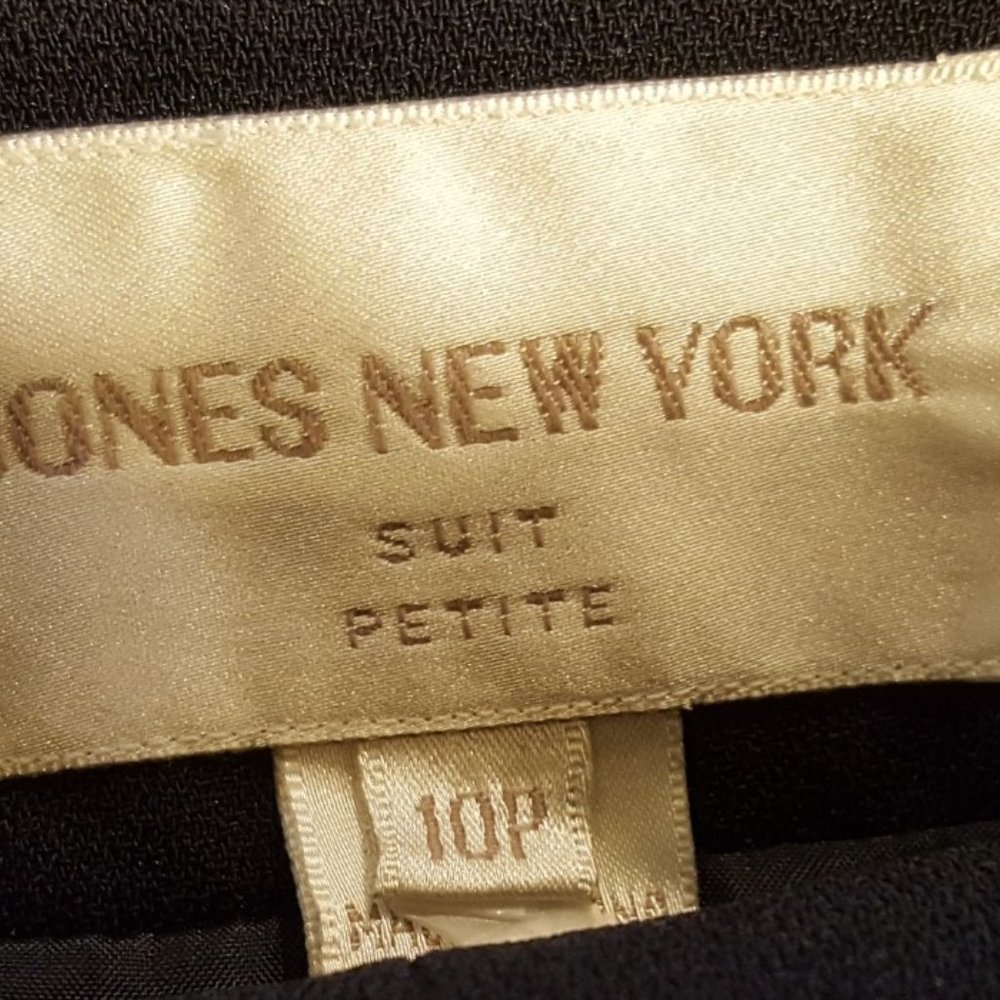 Size 10P Jones New York Navy Pants Suit - Picture 5 of 5